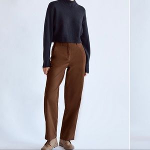 Aritzia Ascendant Pant in Cognac